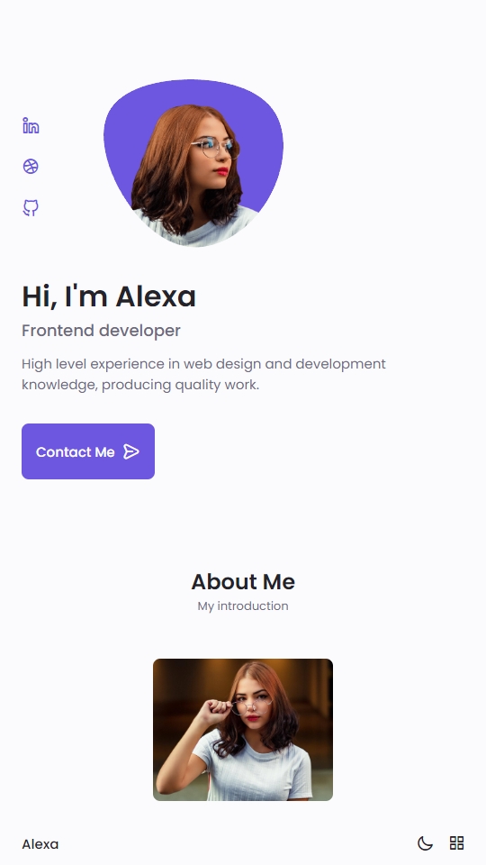 Alexa Product Portfolio Mobile View