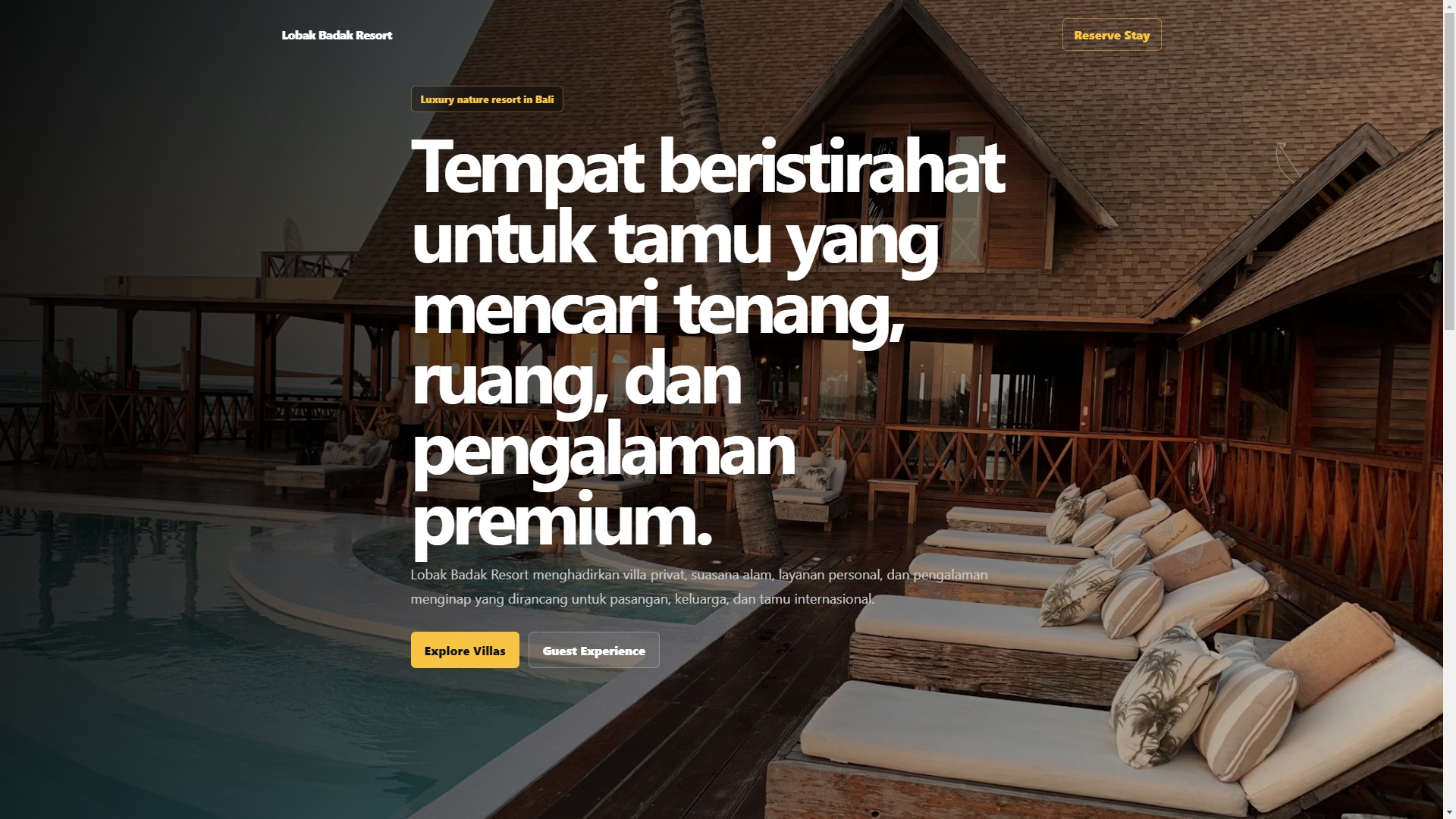 Lobak Badak Resort