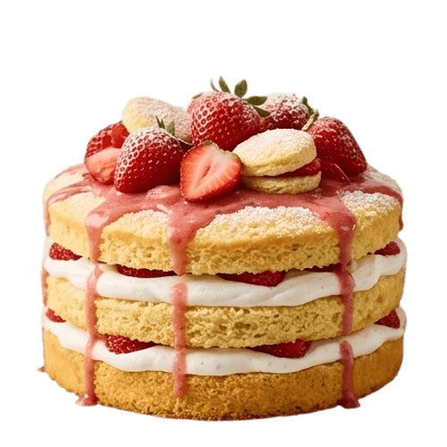 Handmade cake made with quality ingredients