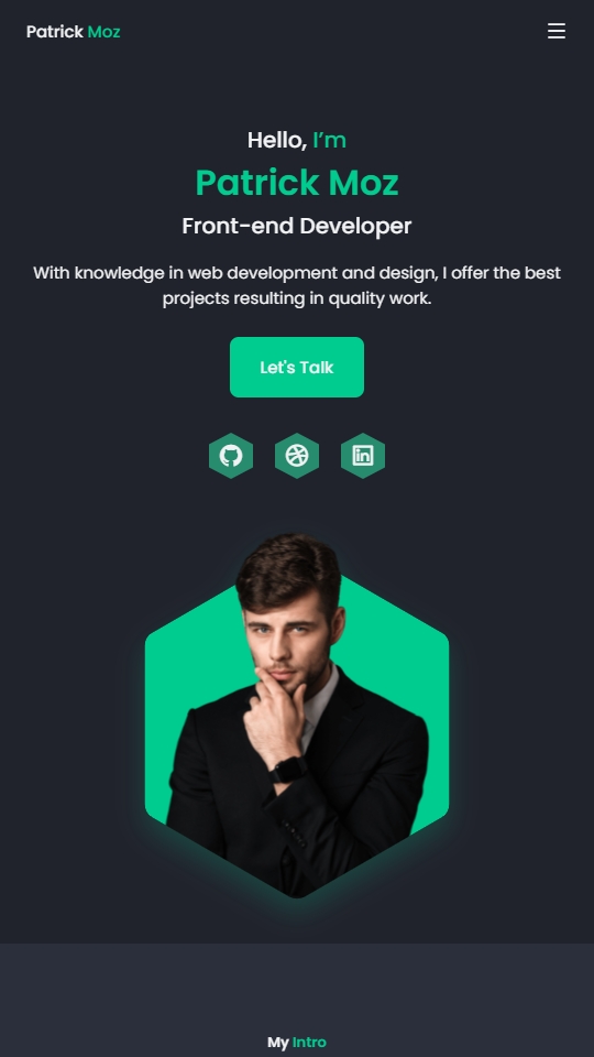 Patrick Design Studio Mobile View